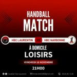 LOISIRS – DOMICILE MATCH – 18-11-22 à 21h00